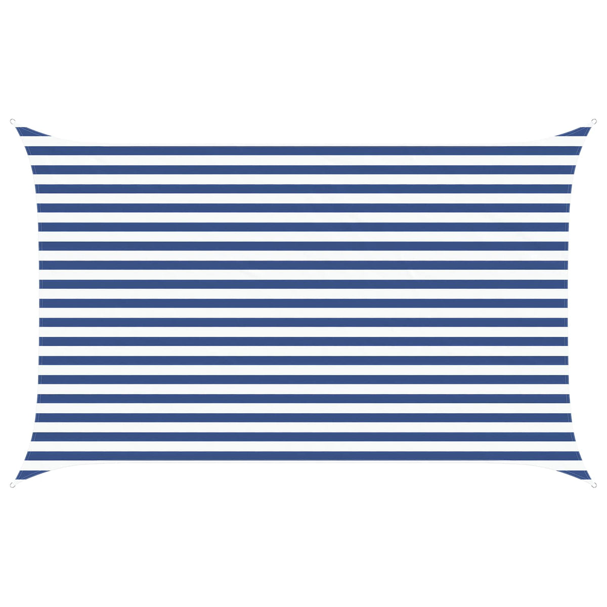 Solskygge sejl Blå og Hvid 2,5 x 4 m 100% polyester Oxford