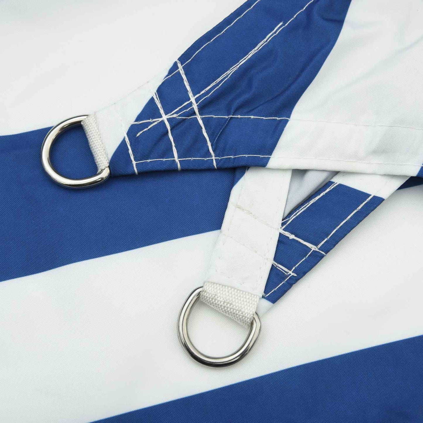Solskygge sejl Blå og Hvid 2,5 x 5 m 100% polyester Oxford