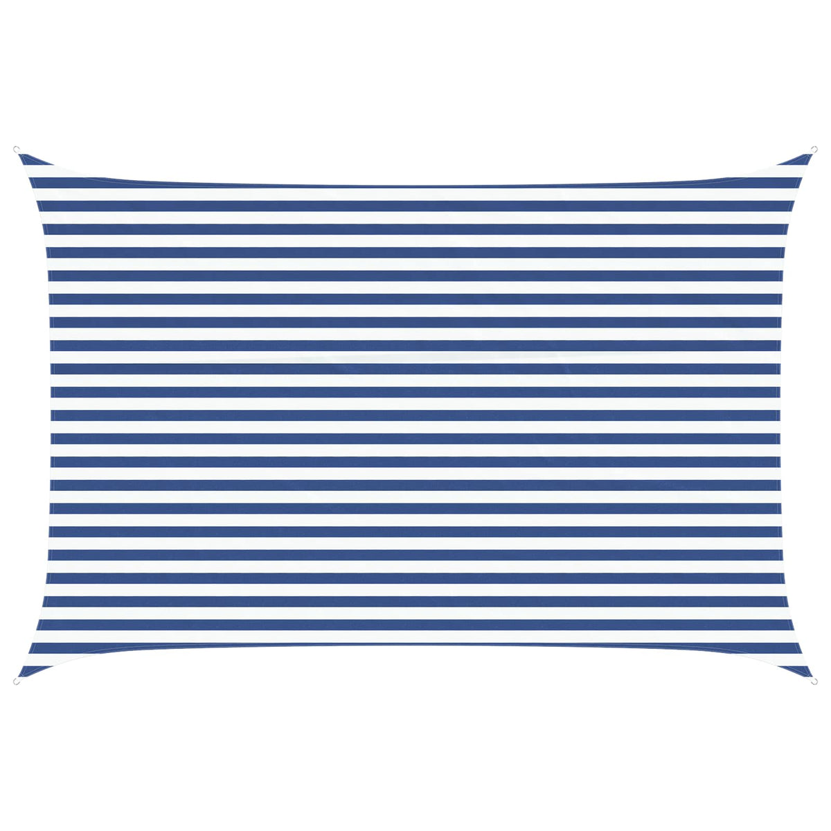 Solskygge sejl Blå og Hvid 3 x 4,5 m 100% polyester Oxford