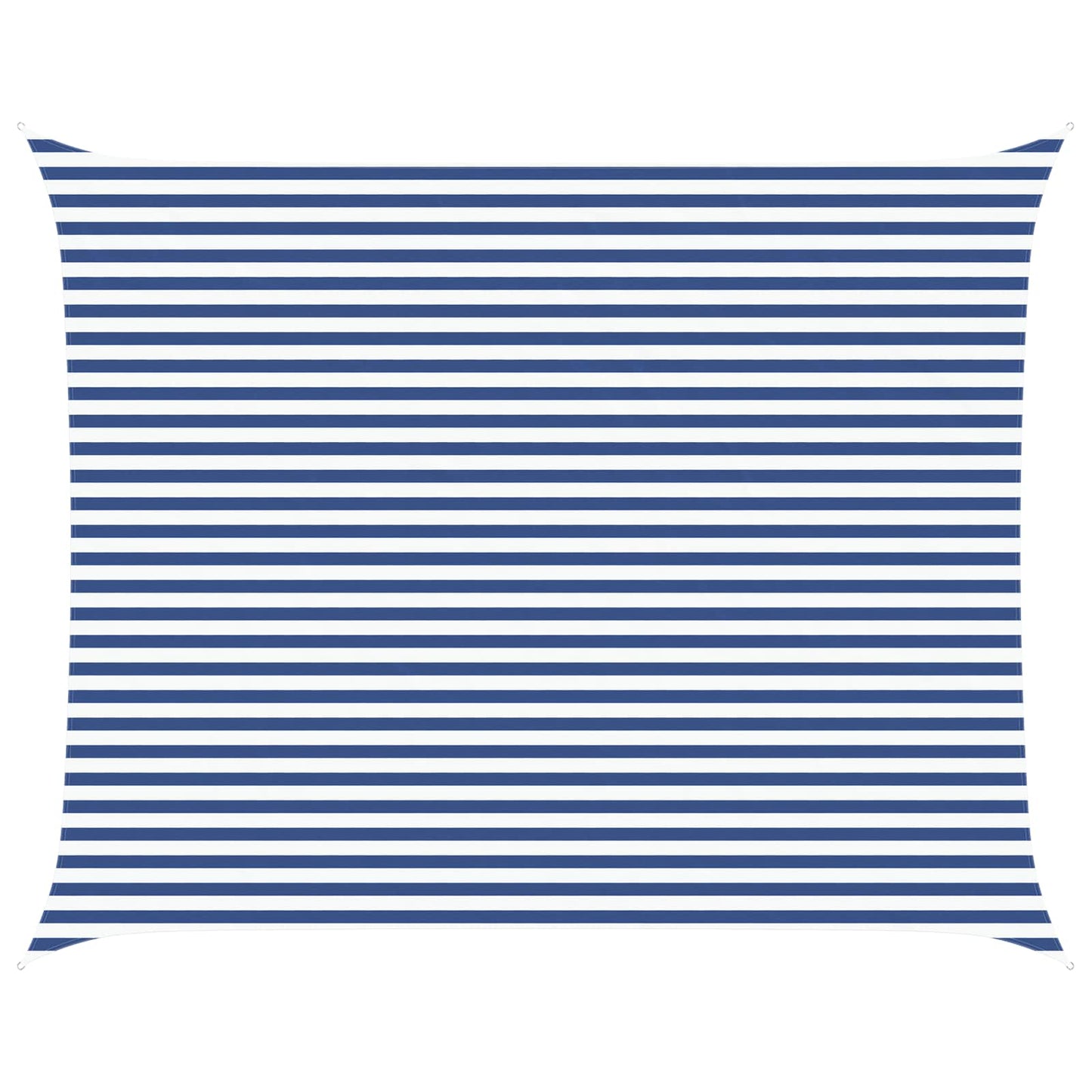 Solskygge sejl Blå og Hvid 4 x 5 m 100% polyester Oxford