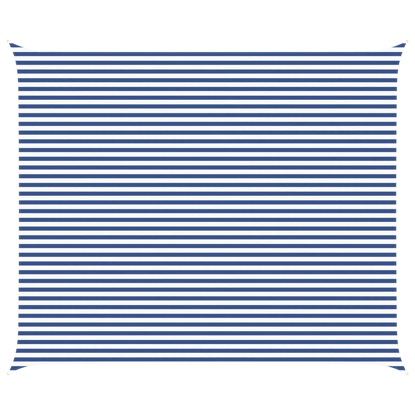 Solskygge sejl Blå og Hvid 6 x 5 m 100% polyester Oxford