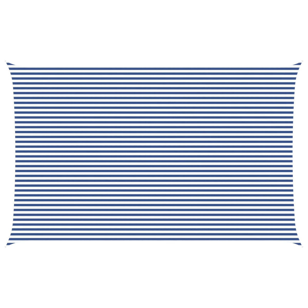 Solskygge sejl Blå og Hvid 5 x 8 m 100% polyester Oxford