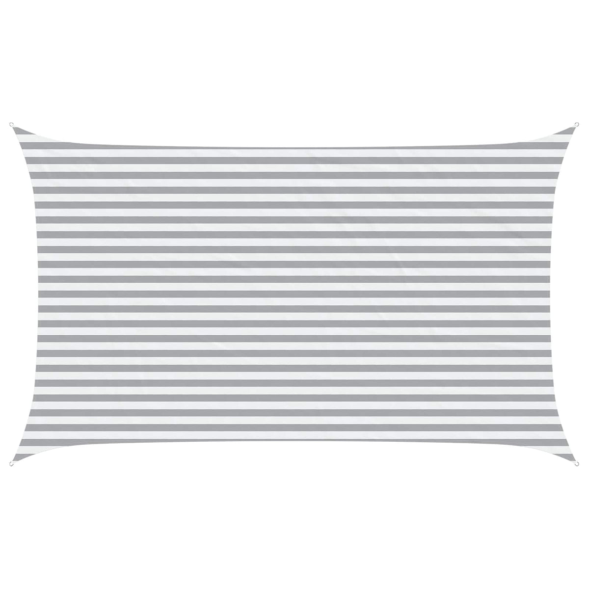 Solskygge sejl Lys Grå og Hvid 5 x 3 m 100% polyester Oxford