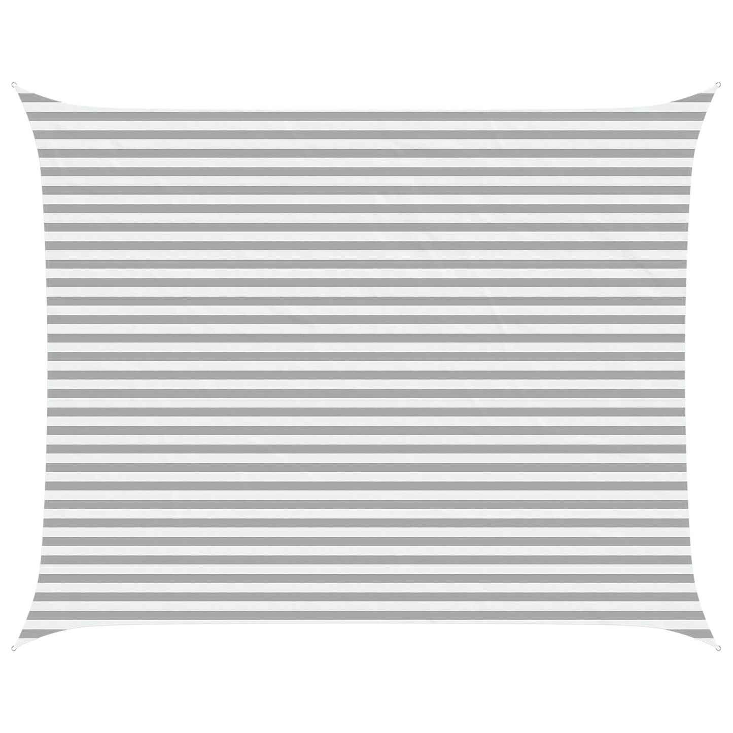 Solskygge sejl Lys Grå og Hvid 5 x 4 m 100% polyester Oxford