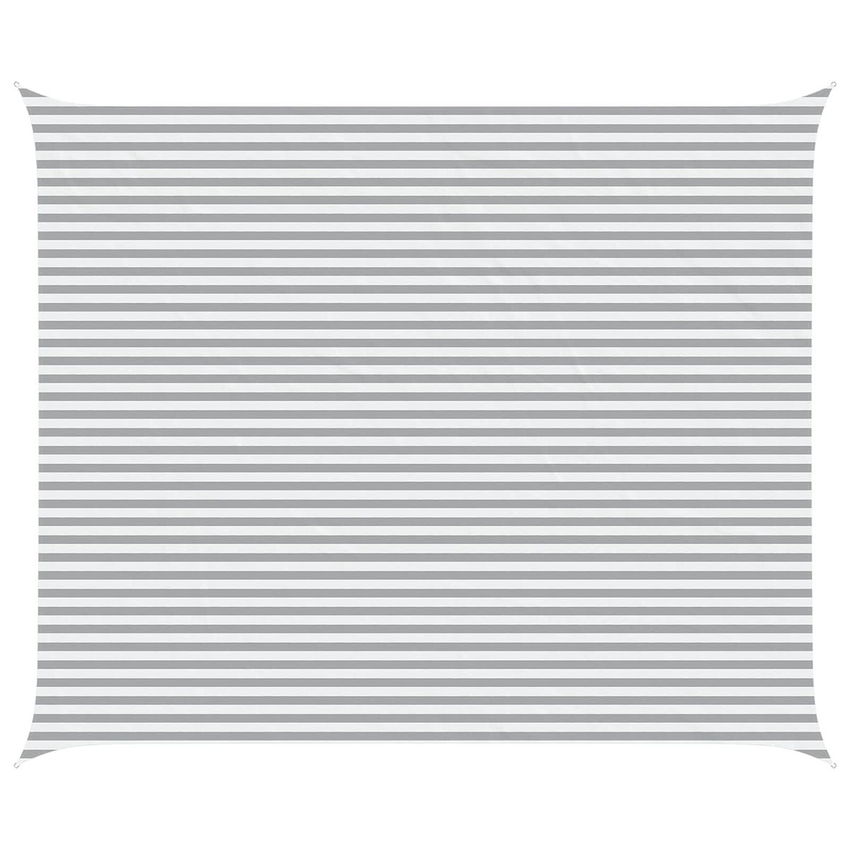 Solskygge sejl Lys Grå og Hvid 5 x 6 m 100% polyester Oxford
