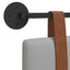 Hængende sengegavl Skygrå Antik PU