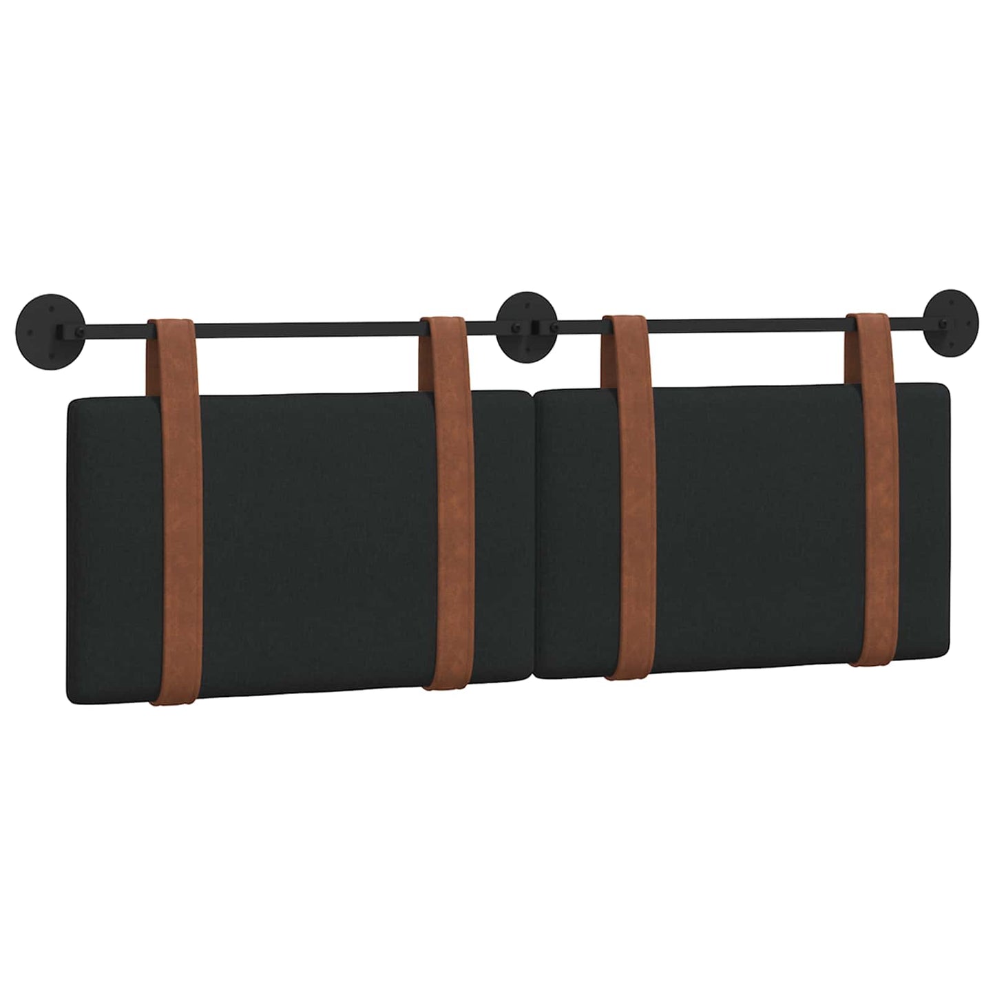 Hængende Hovedgavl Vægmonteret Sort 130 x 55 x 5 cm Antik PU