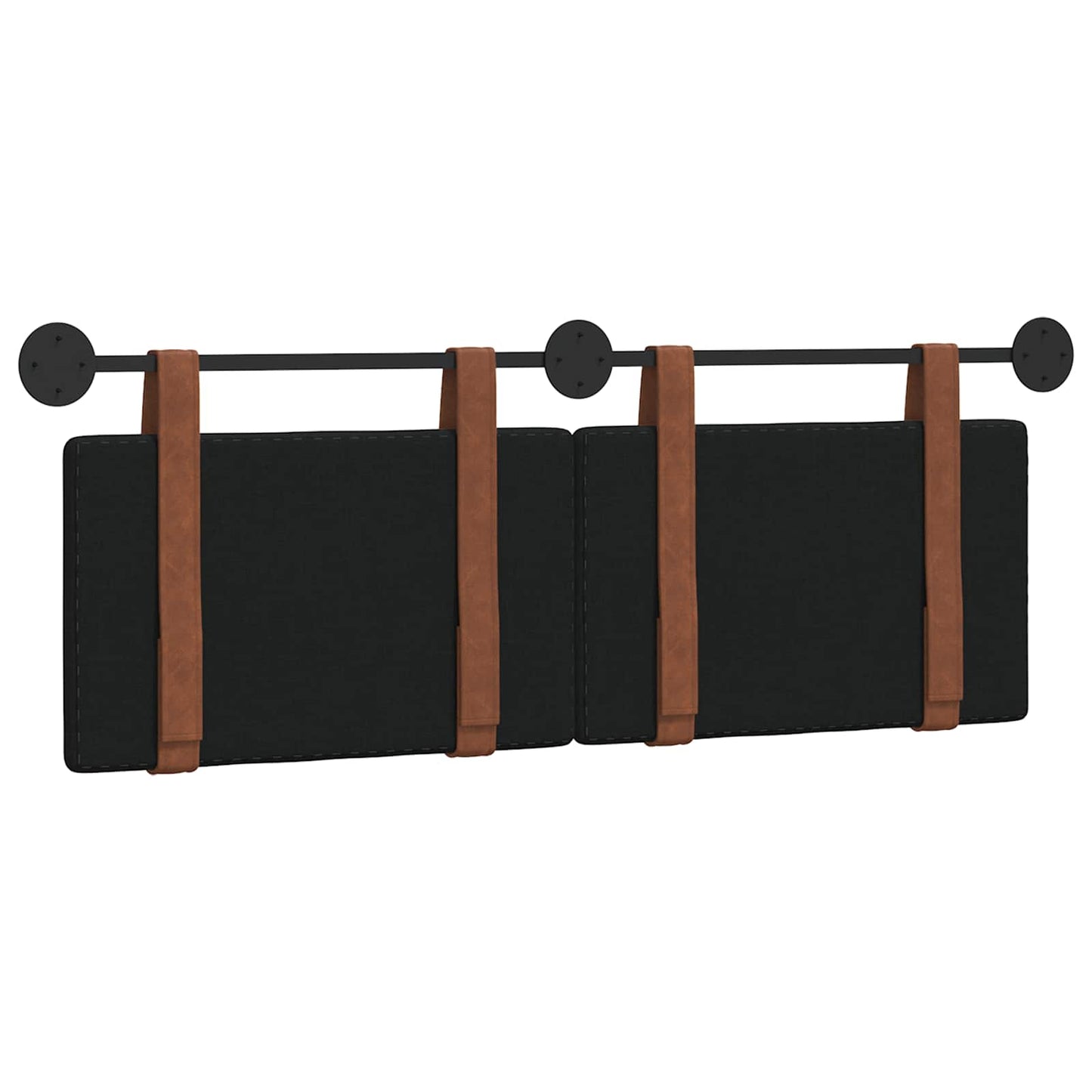 Hængende Hovedgavl Vægmonteret Sort 130 x 55 x 5 cm Antik PU