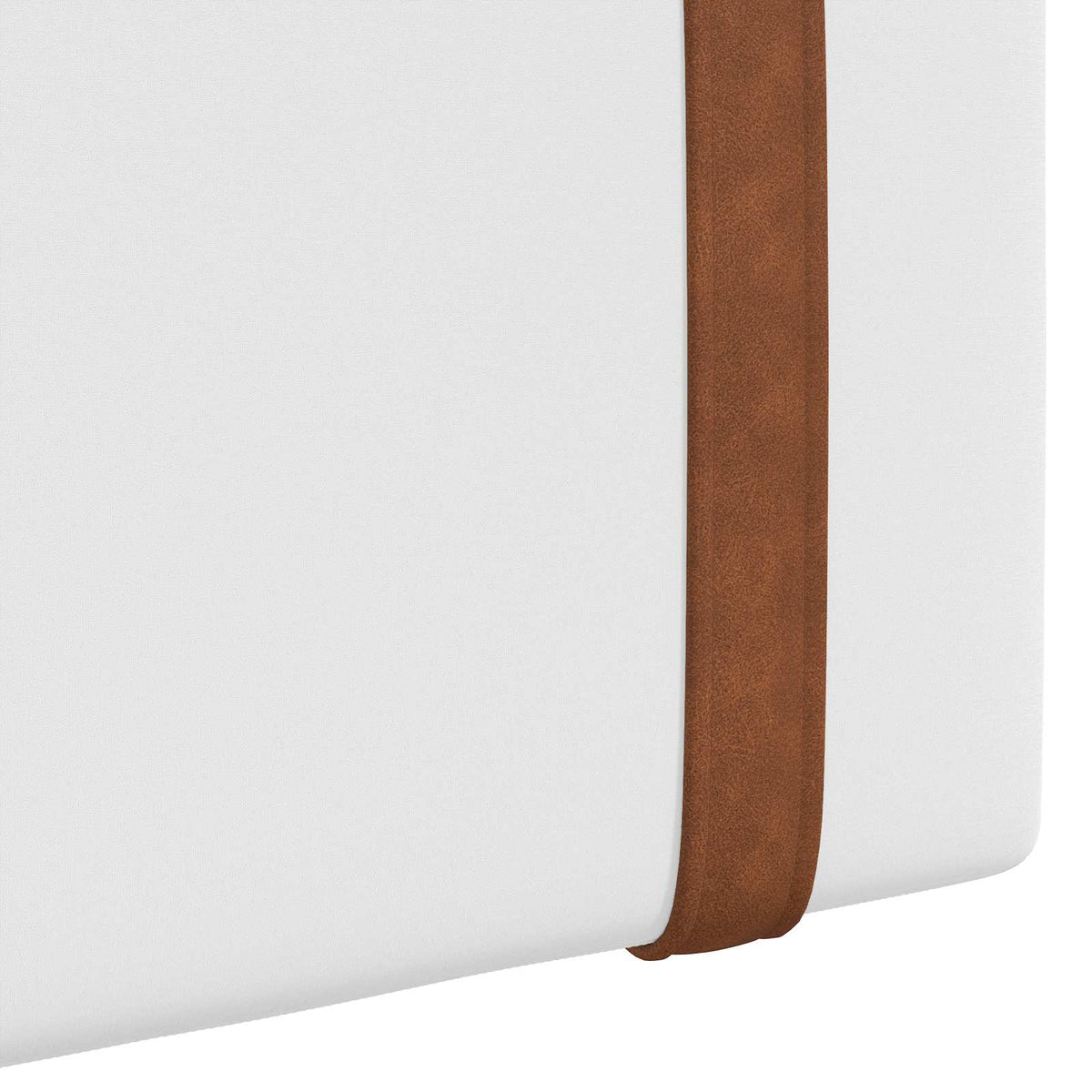 Hængende sengegavl Hvid Antik PU