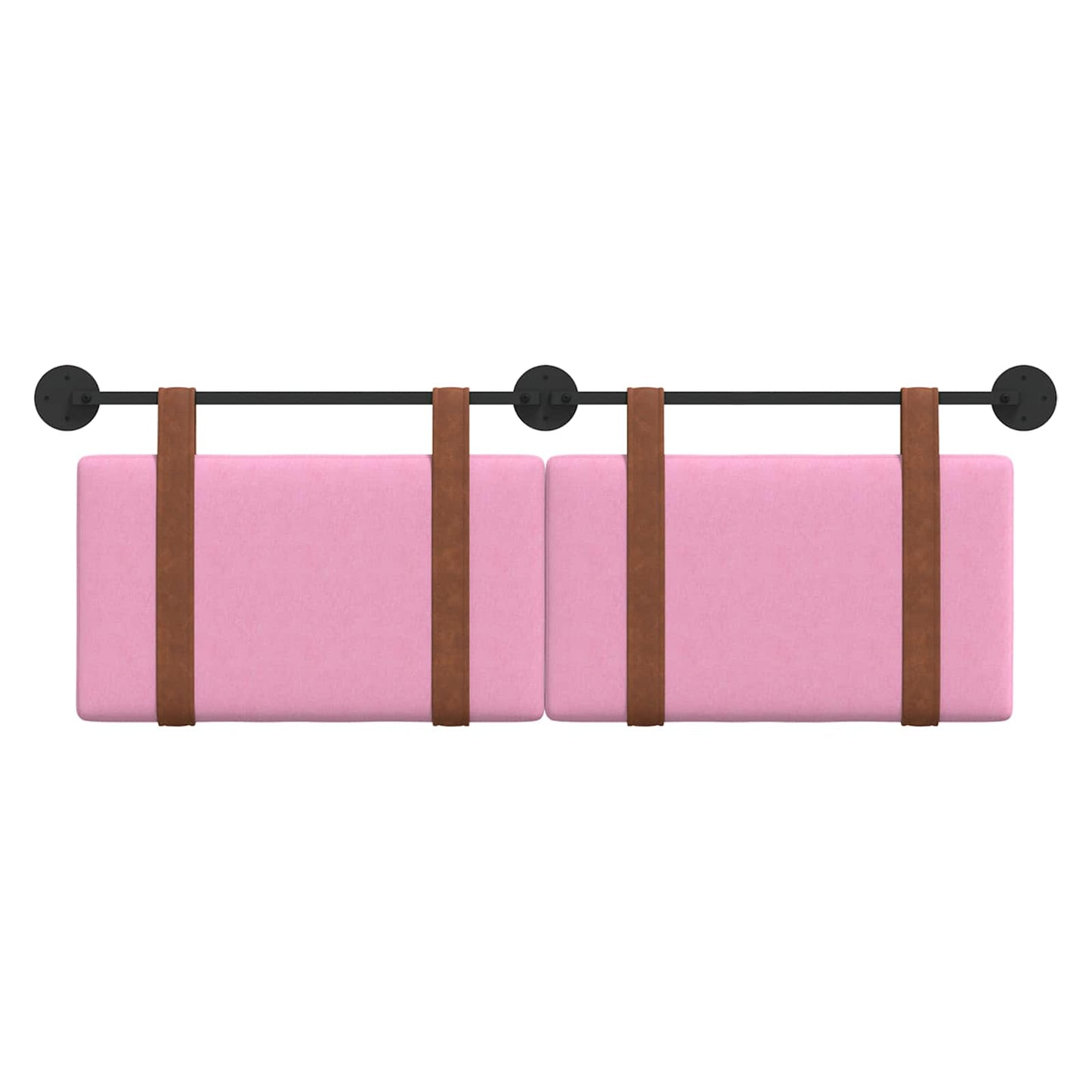 Hængende sengegavl Lyserød Antik PU