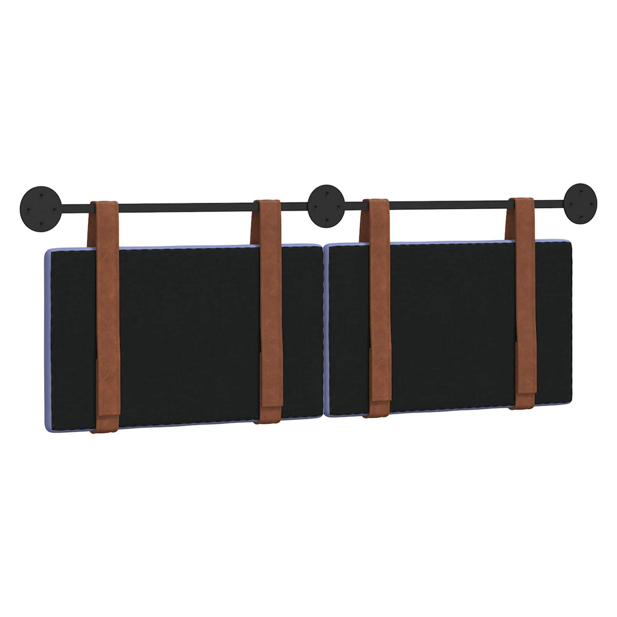 Hængende Hovedgavl Ensfarvet Jeans blå 130 x 55 x 5 cm Antik PU