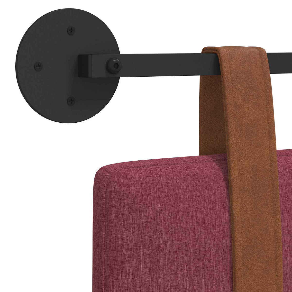 Hængende Hovedgavl Vægmonteret Vinrød 150 x 55 x 5 cm Antik PU