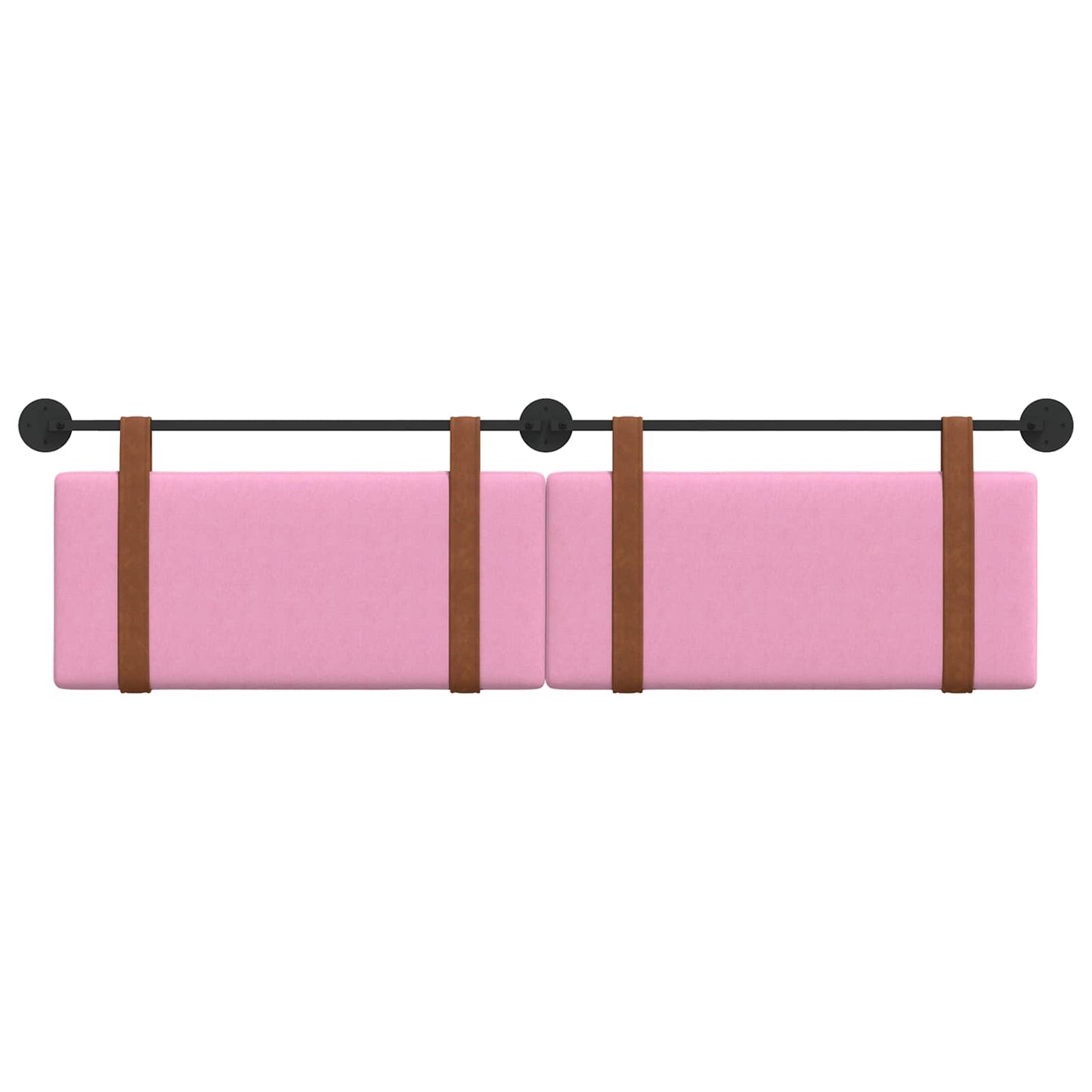 Hængende Hovedgavl Vægmonteret Lyserød 190 x 55 x 5 cm Antik PU