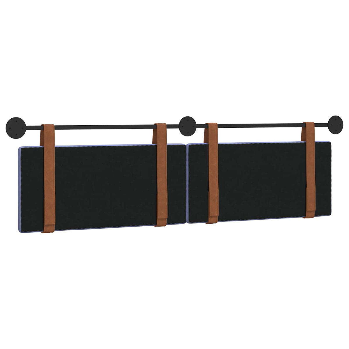 Hængende Hovedgavl Ensfarvet Jeans blå 190 x 55 x 5 cm Antik PU