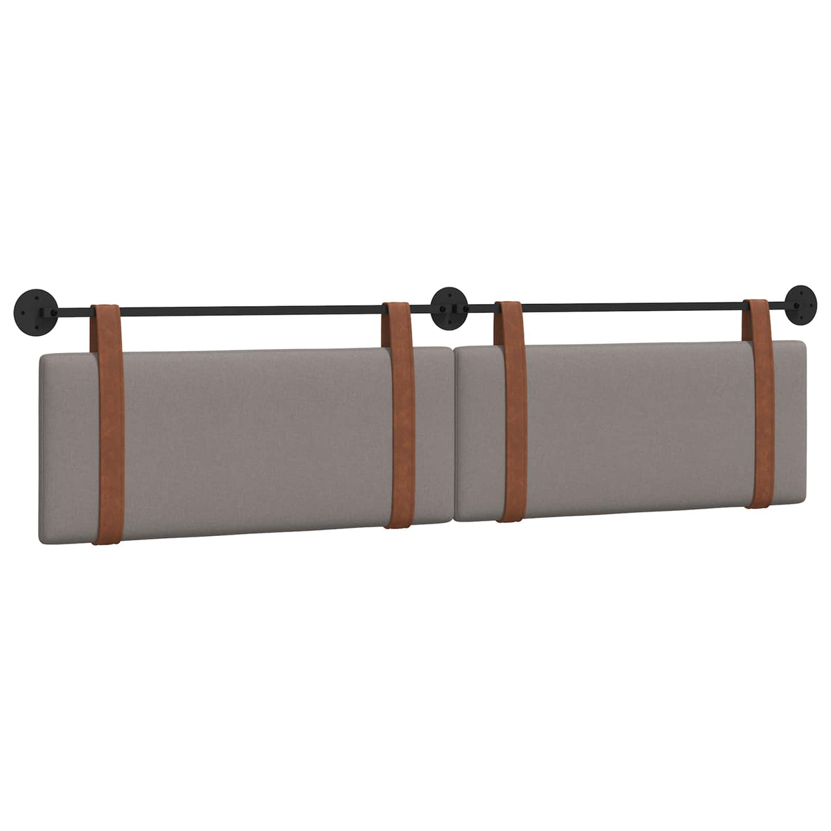 Hængende sengegavl Gråbrun Antik PU