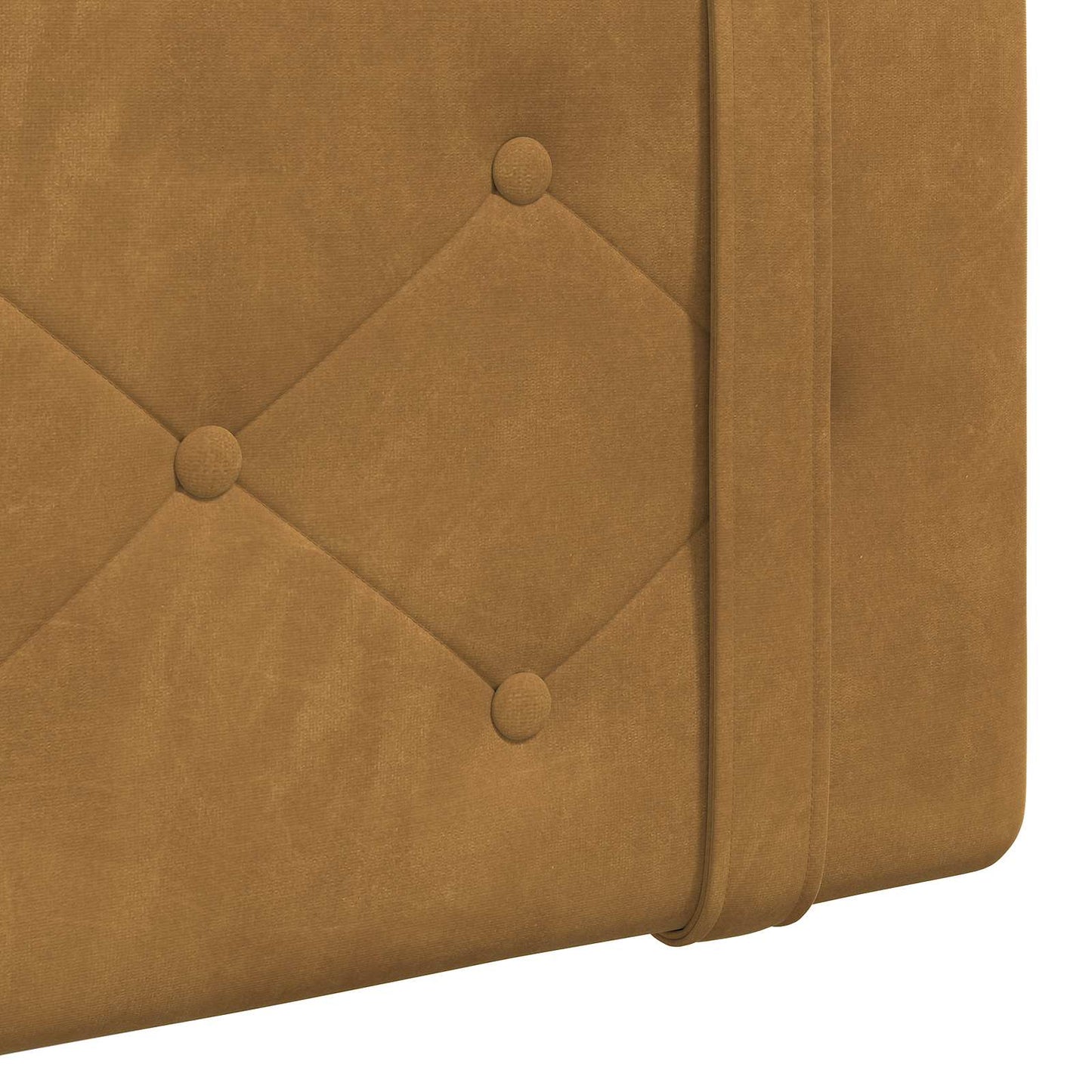 Hængende sengegavl Brun Fløjl