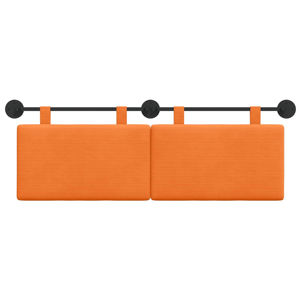Hængende sengegavl Orange Velourstof