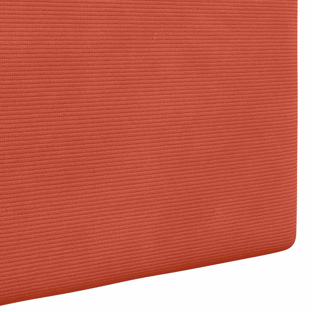 Hængende sengegavl Rød orange Velourstof