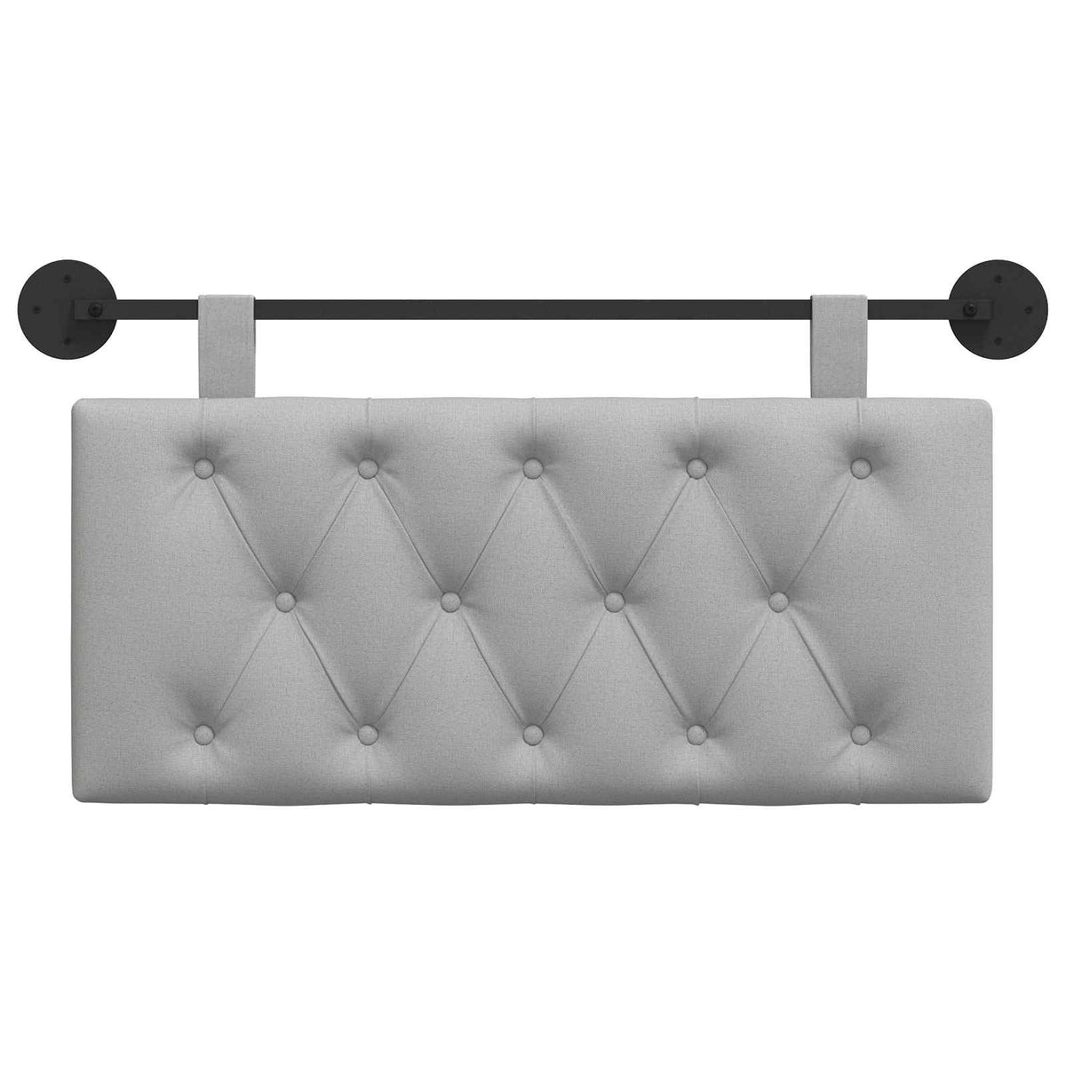 Hængende sengegavl Skygrå Stof