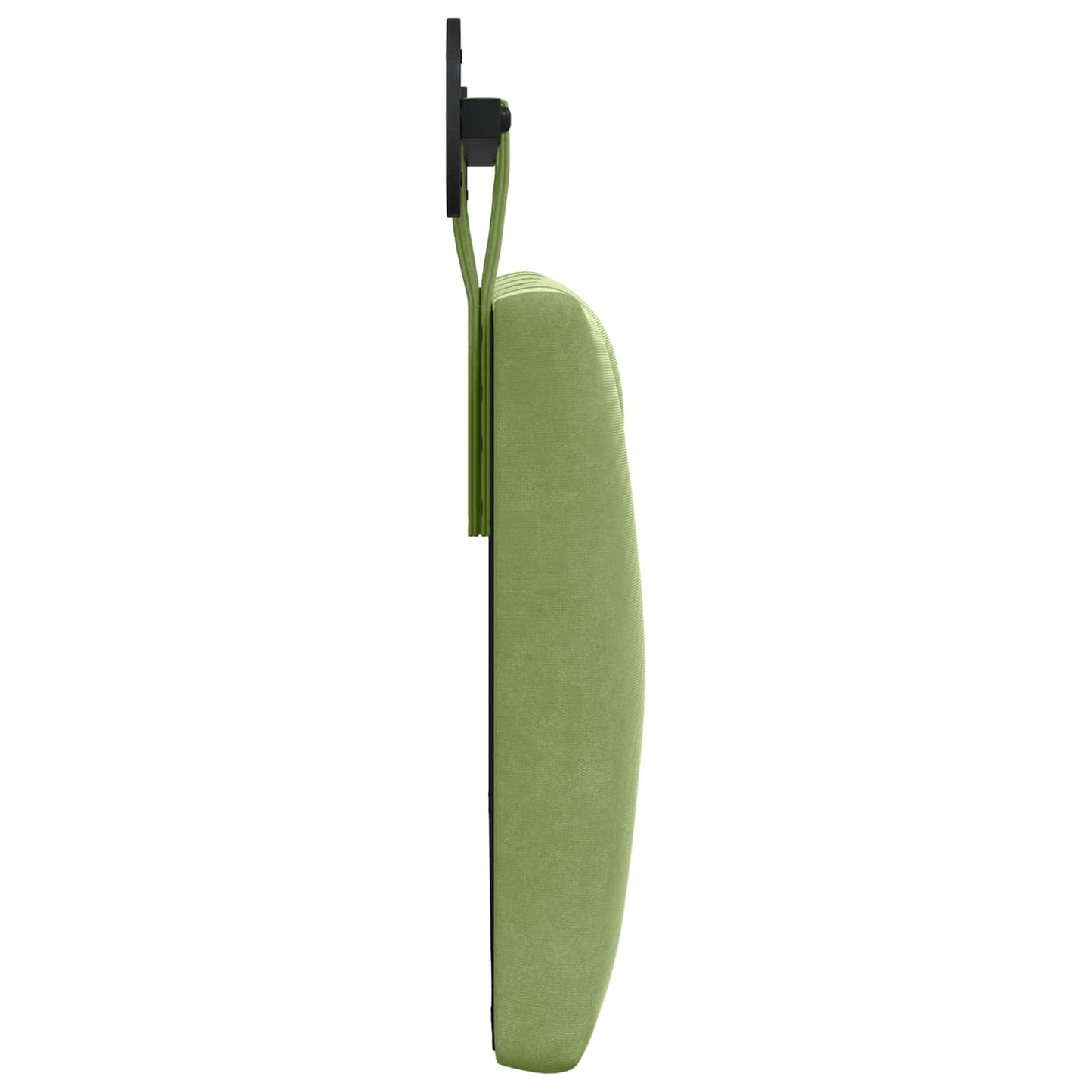 Hængende sengegavl Lys grøn Fløjl