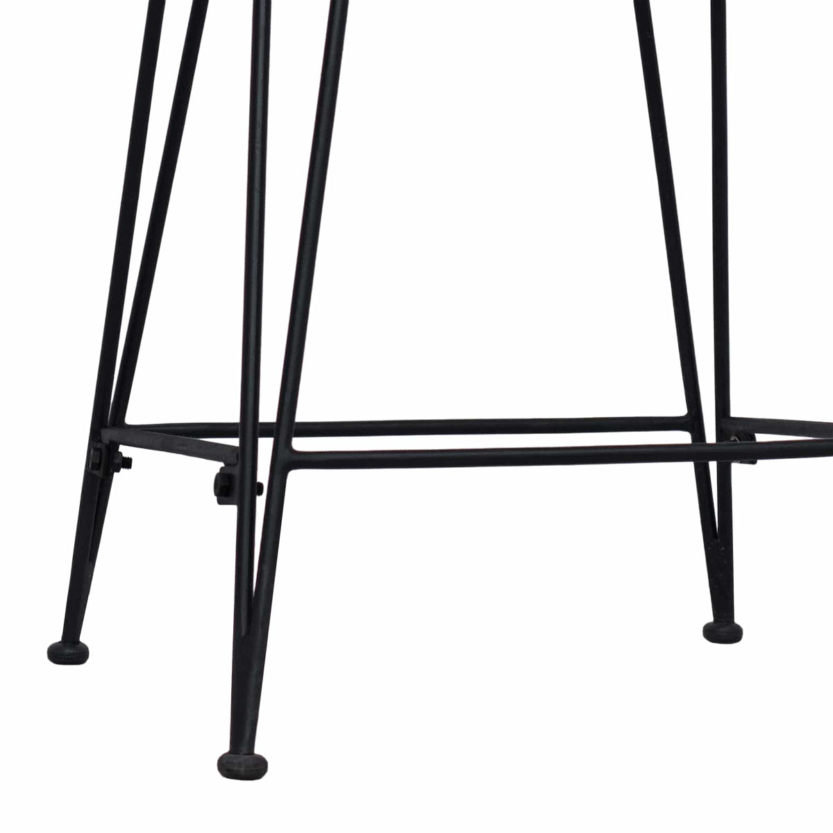 Barbænk 2 stk. Naturfarvet 44 x 45 x 76 cm Rattan og Stål