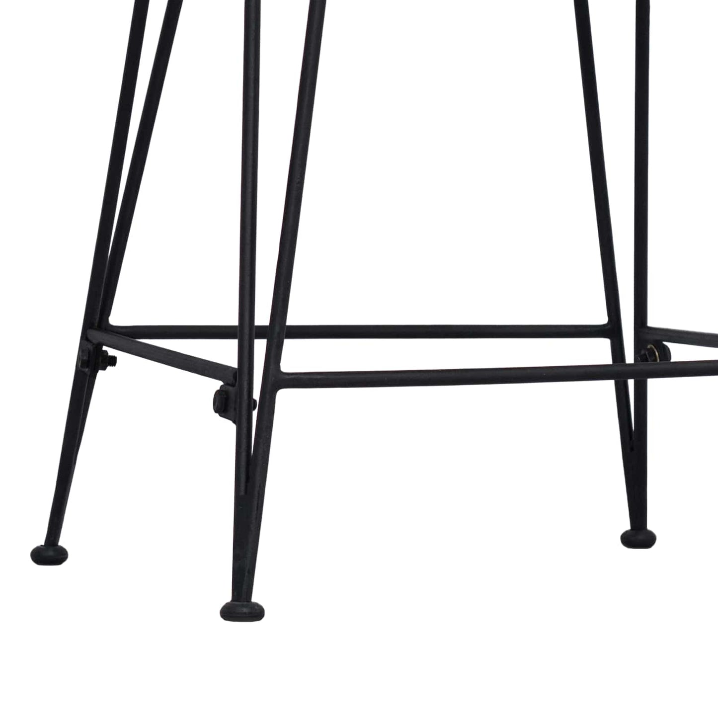 Barbænk 2 stk. Naturfarvet 44 x 54 x 96 cm Rattan og Stål
