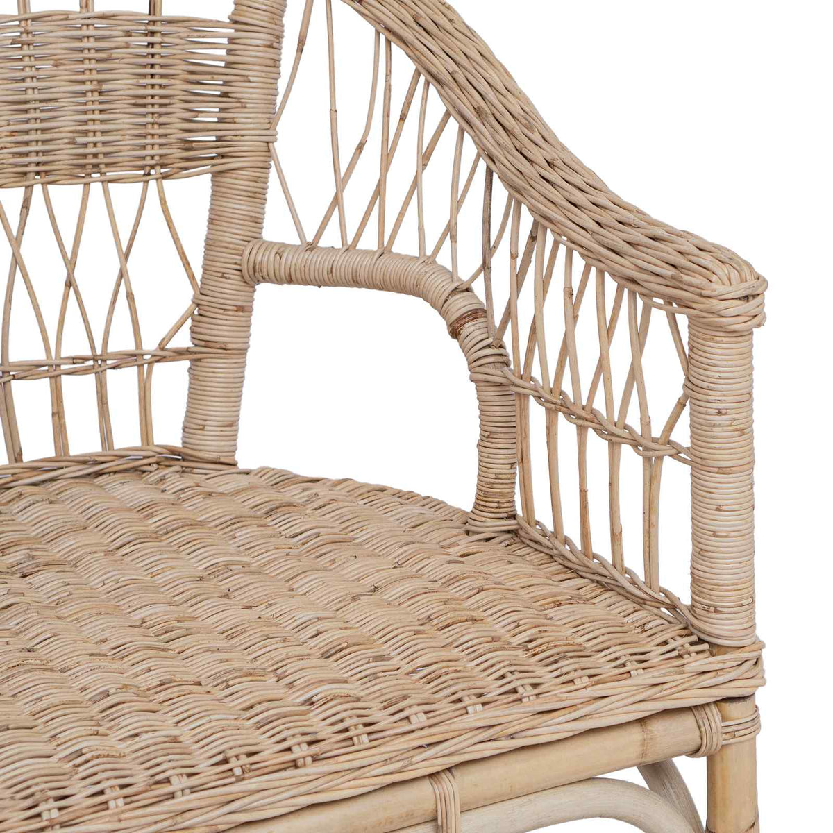 Staplestol Rattan Naturfarvet 60 x 60 x 81 cm