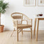 Staplestol Rattan Naturfarvet 60 x 60 x 81 cm