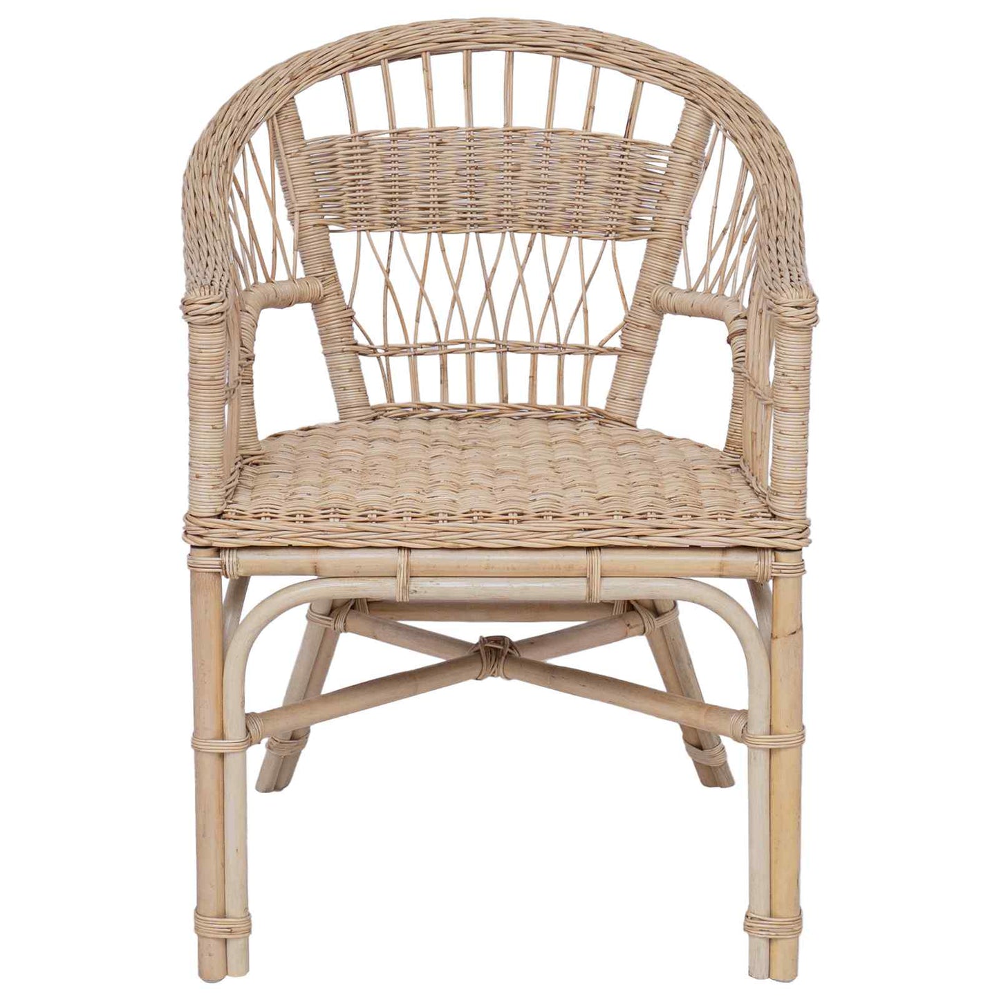 Staplestol Rattan Naturfarvet 60 x 60 x 81 cm