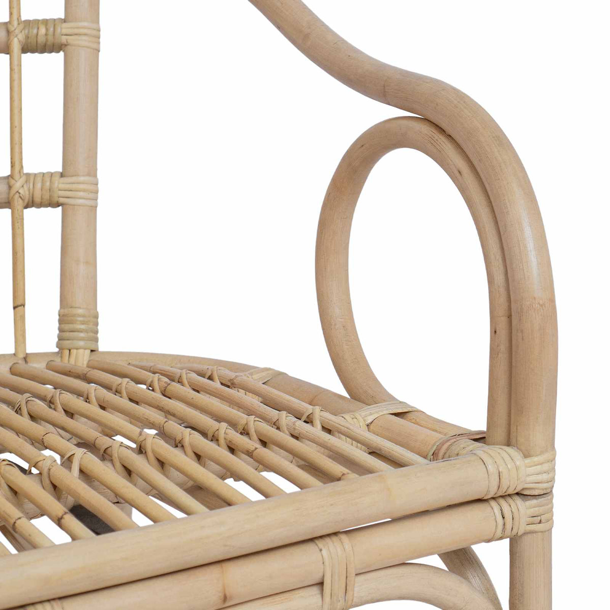 Staplestol Naturfarvet 58 x 60 x 81 cm Rattan