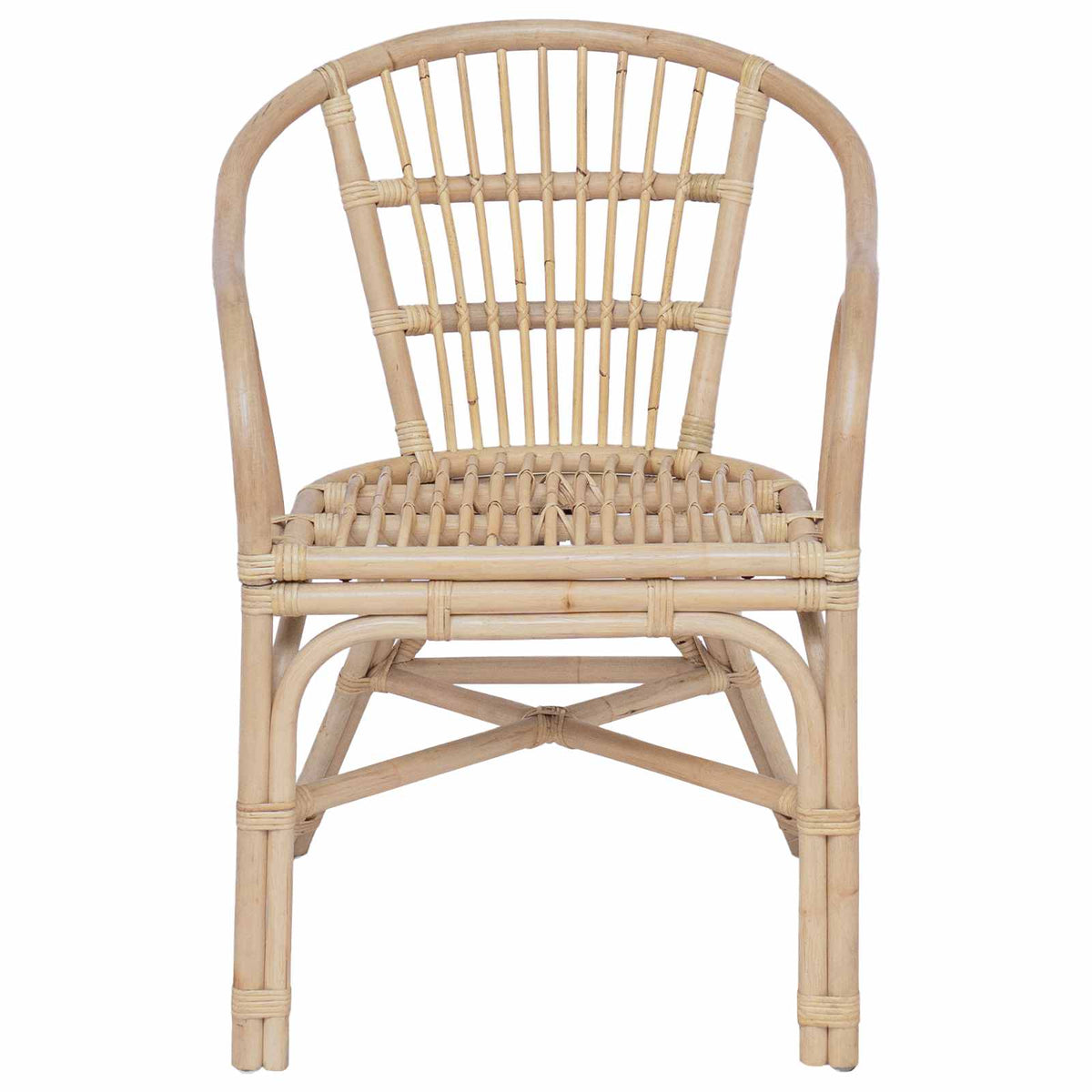 Staplestol Naturfarvet 58 x 60 x 81 cm Rattan