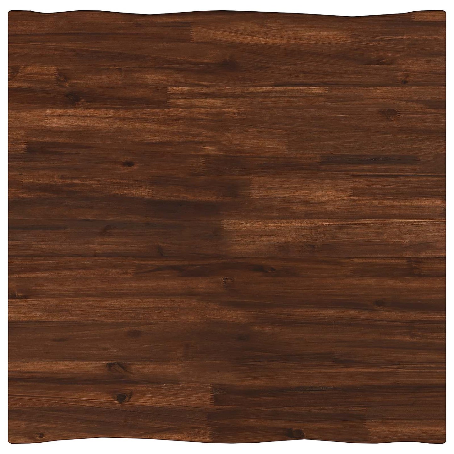 60 x 55 x 75 cm Massivt Akacietræ Mørkebrun og Hvid Rektangulær