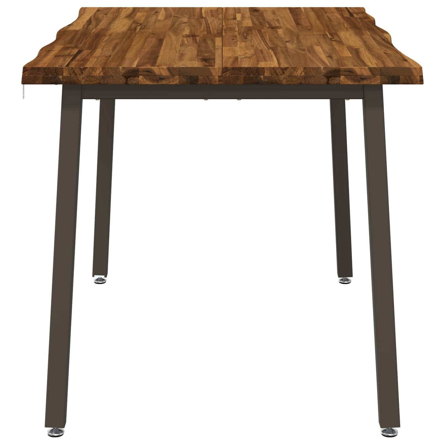 110 x 55 x 75 cm Massivt Akacietræ Naturlig og Kaffe