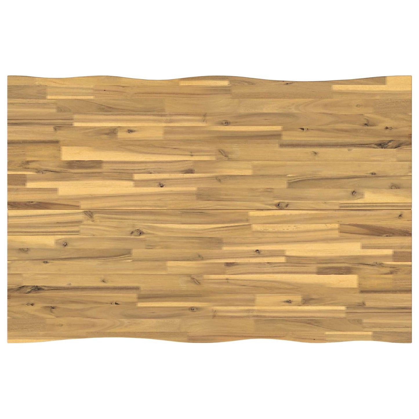 110 x 55 x 75 cm Massivt Akacietræ Hvid Rektangulær