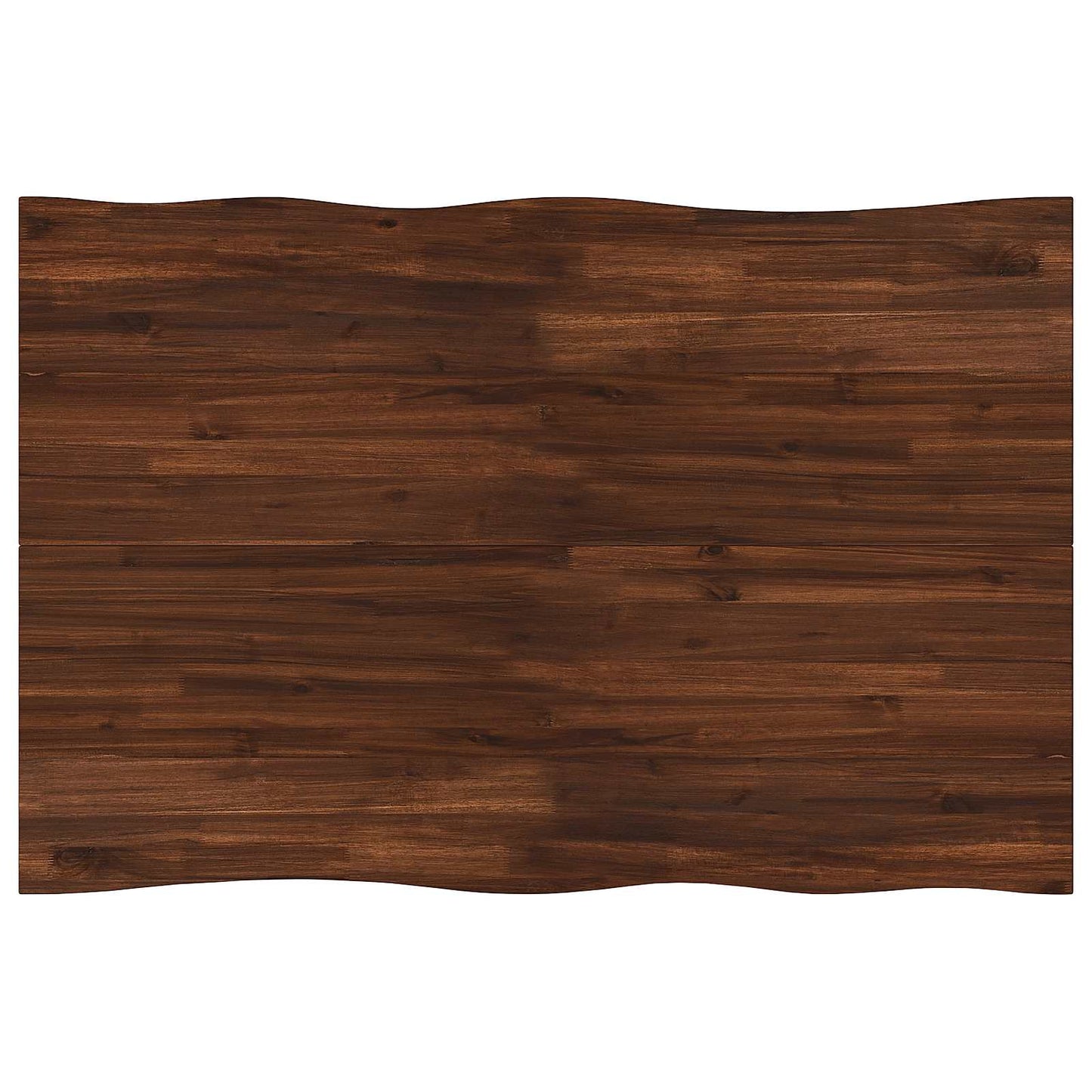 120 x 70 x 75 cm Massivt Akacietræ Mørkebrun og Sort