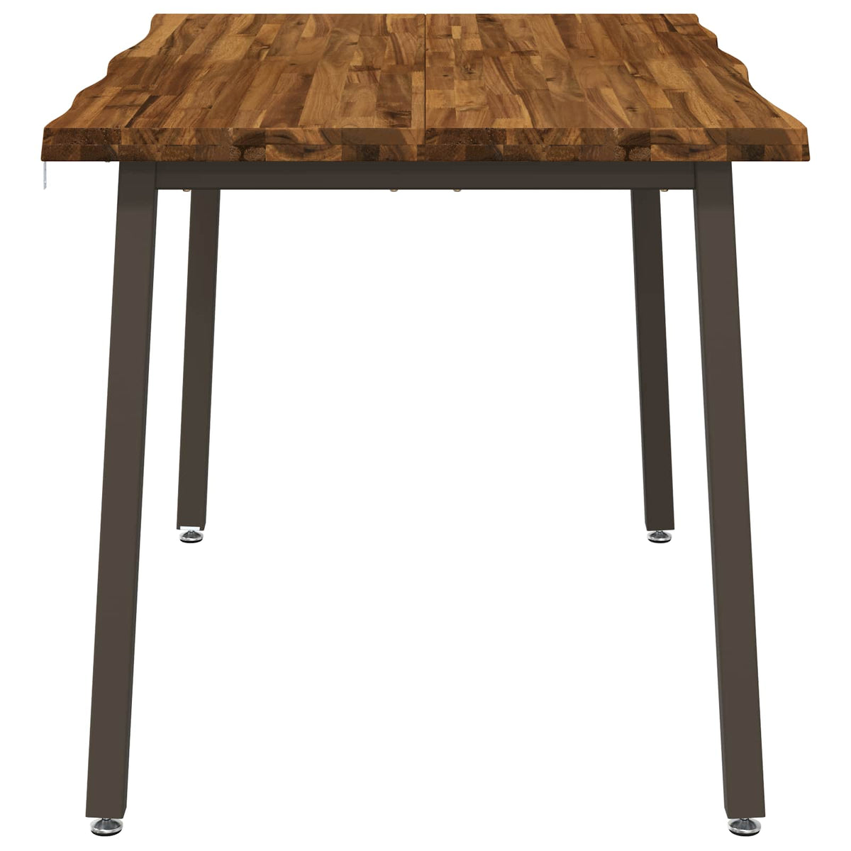 120 x 80 x 75 cm Massivt Akacietræ Naturlig og Kaffe
