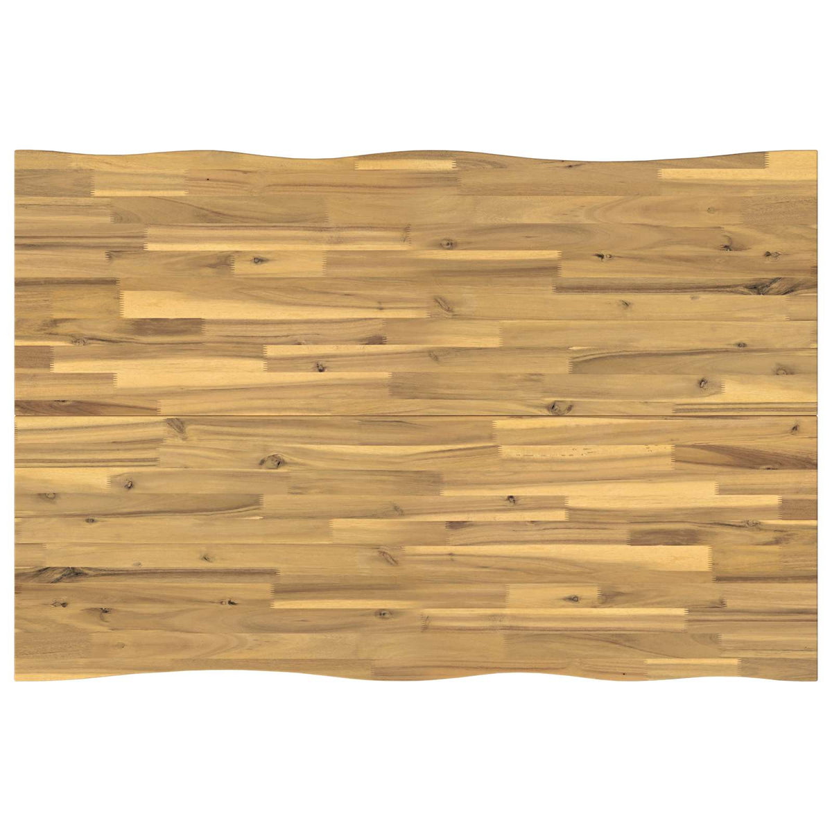 120 x 80 x 75 cm Massivt Akacietræ Hvid og sort Rektangulær