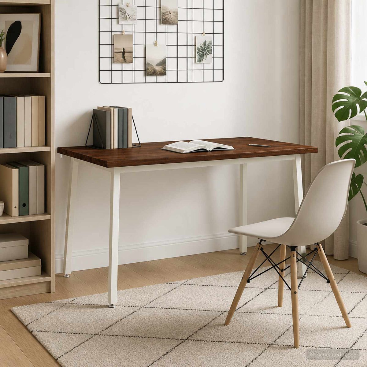 Dining table med live edge 140 x 90 x 75 cm Massivt Akacietræ