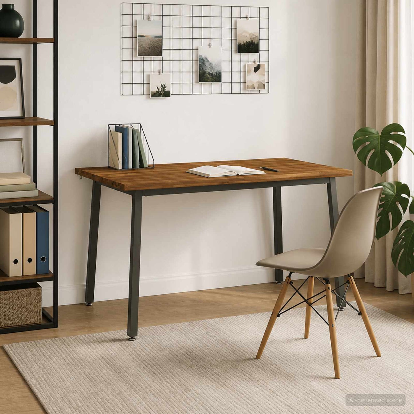 Dining table med live edge 140 x 90 x 75 cm Massivt Akacietræ