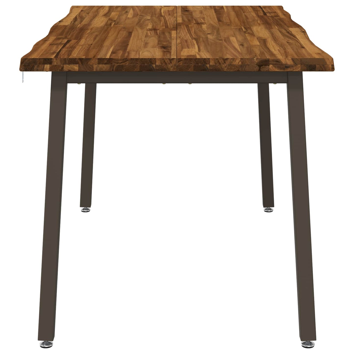 140 x 80 x 75 cm Massivt Akacietræ Naturlig og Kaffe