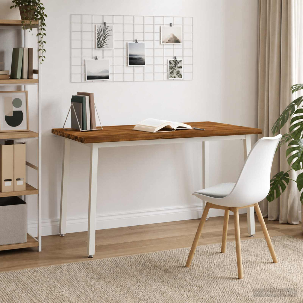 Dining table med live edge 140 x 90 x 75 cm Massivt Akacietræ
