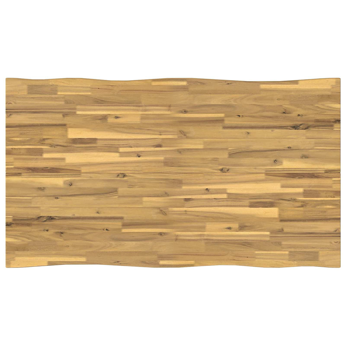 140 x 80 x 75 cm Massivt Akacietræ Hvid Rektangulær