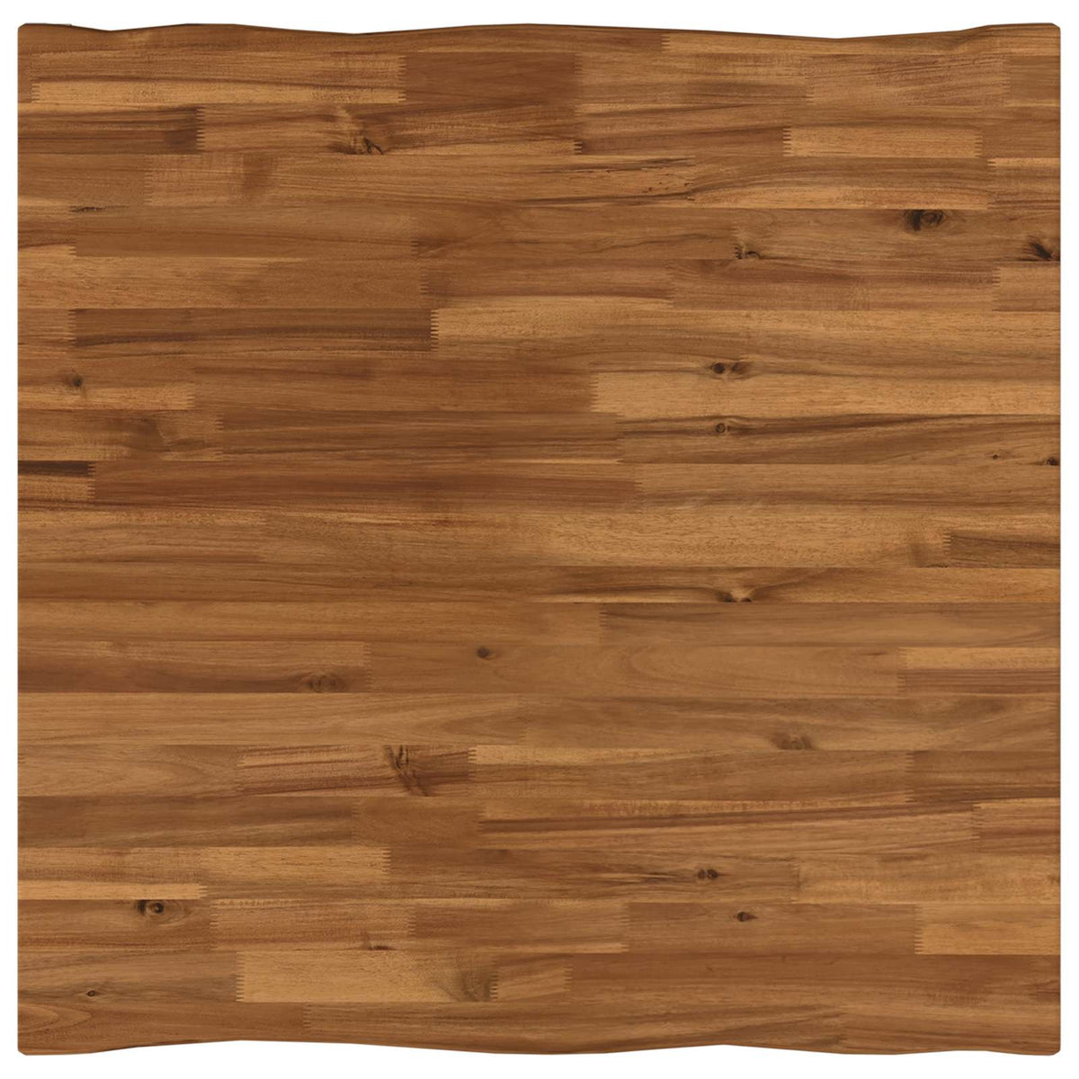 90 x 90 x 75 cm Massivt Akacietræ Naturlig og Kaffe Firkantet