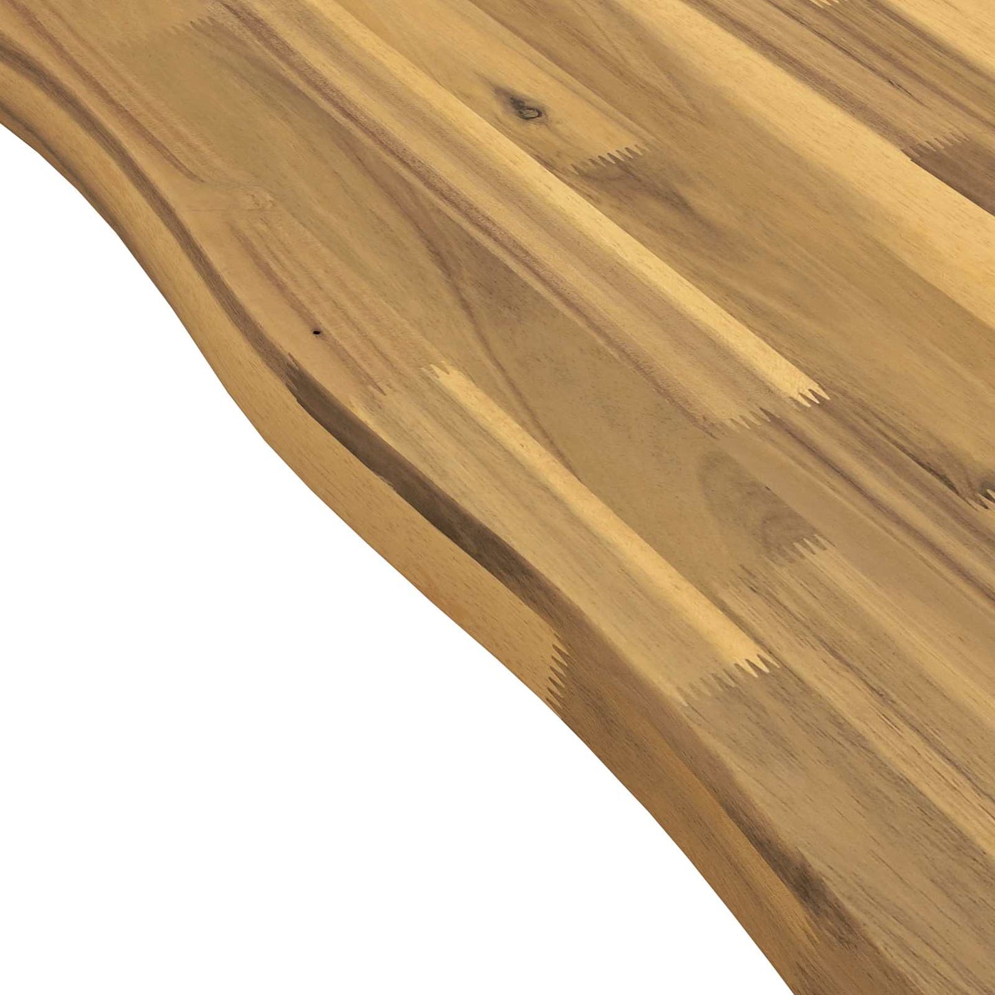 120 x 90 x 75 cm Massivt Akacietræ Hvid og sort Rektangulær