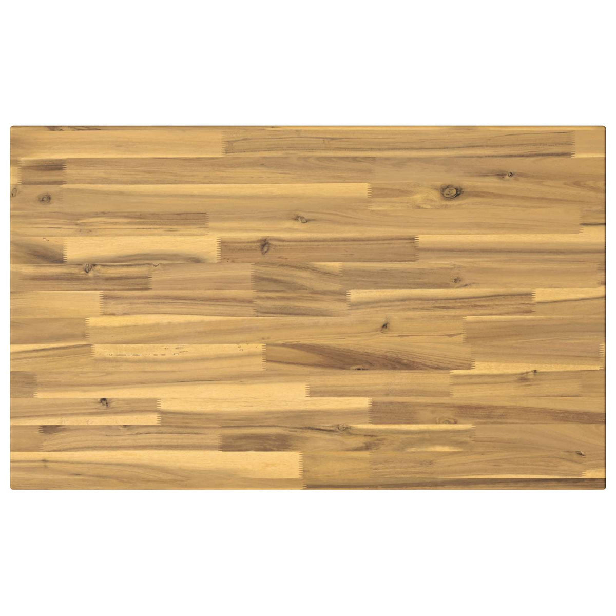 90 x 55 x 75 cm Massivt Akacietræ Hvid Rektangulær