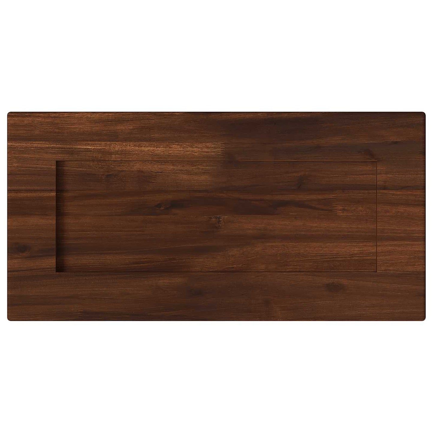 Rektangulært Bordplade 90 x 50 x 3,5 cm Rektangulær Mørk Brun