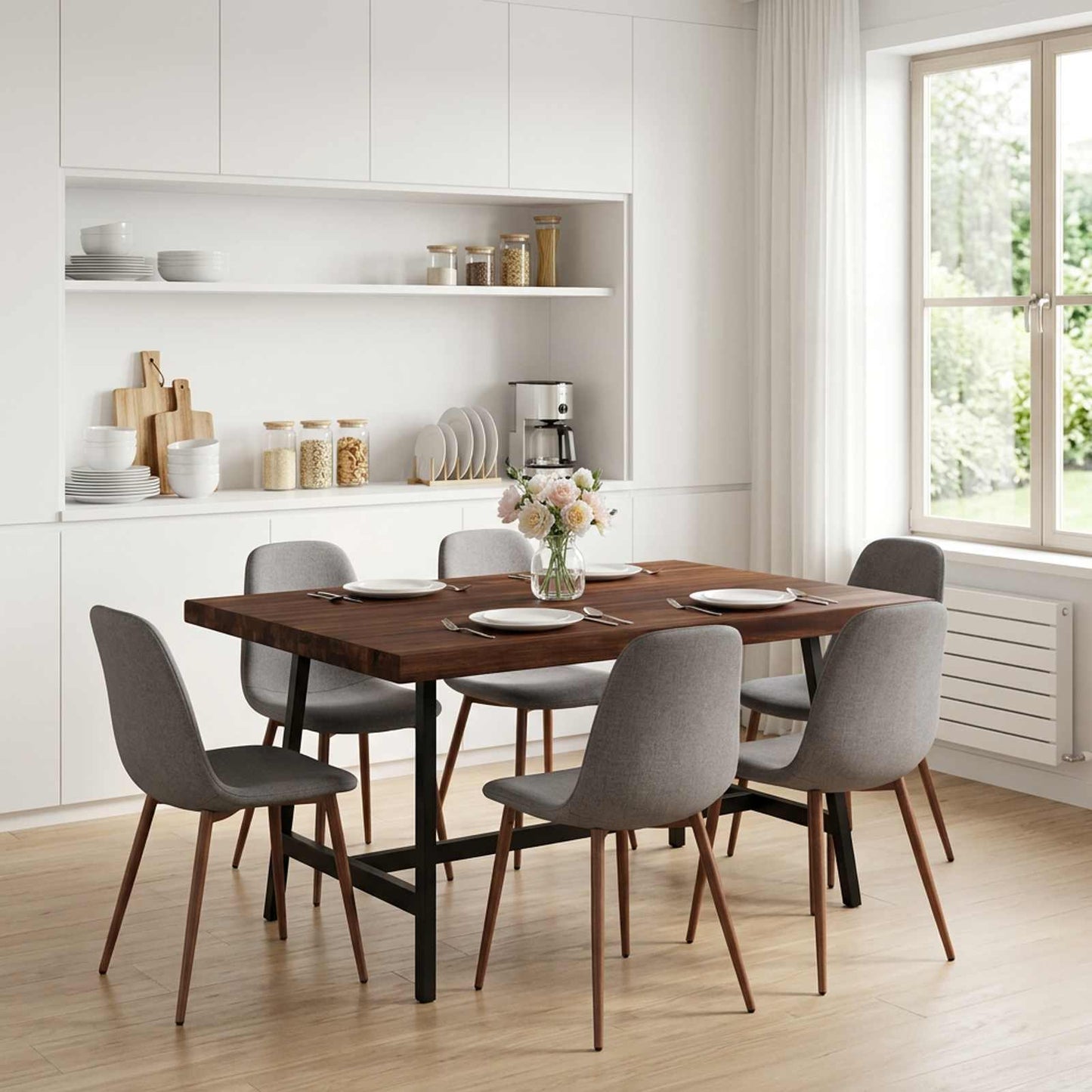 Rektangulært Bordplade 70 x 70 x 3,5 cm Firkantet Mørk Brun