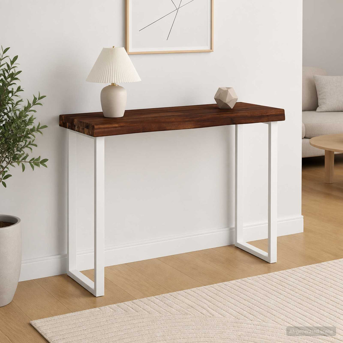 Rektangulært Bordplade 90 x 50 x 3,5 cm Rektangulær Mørk Brun