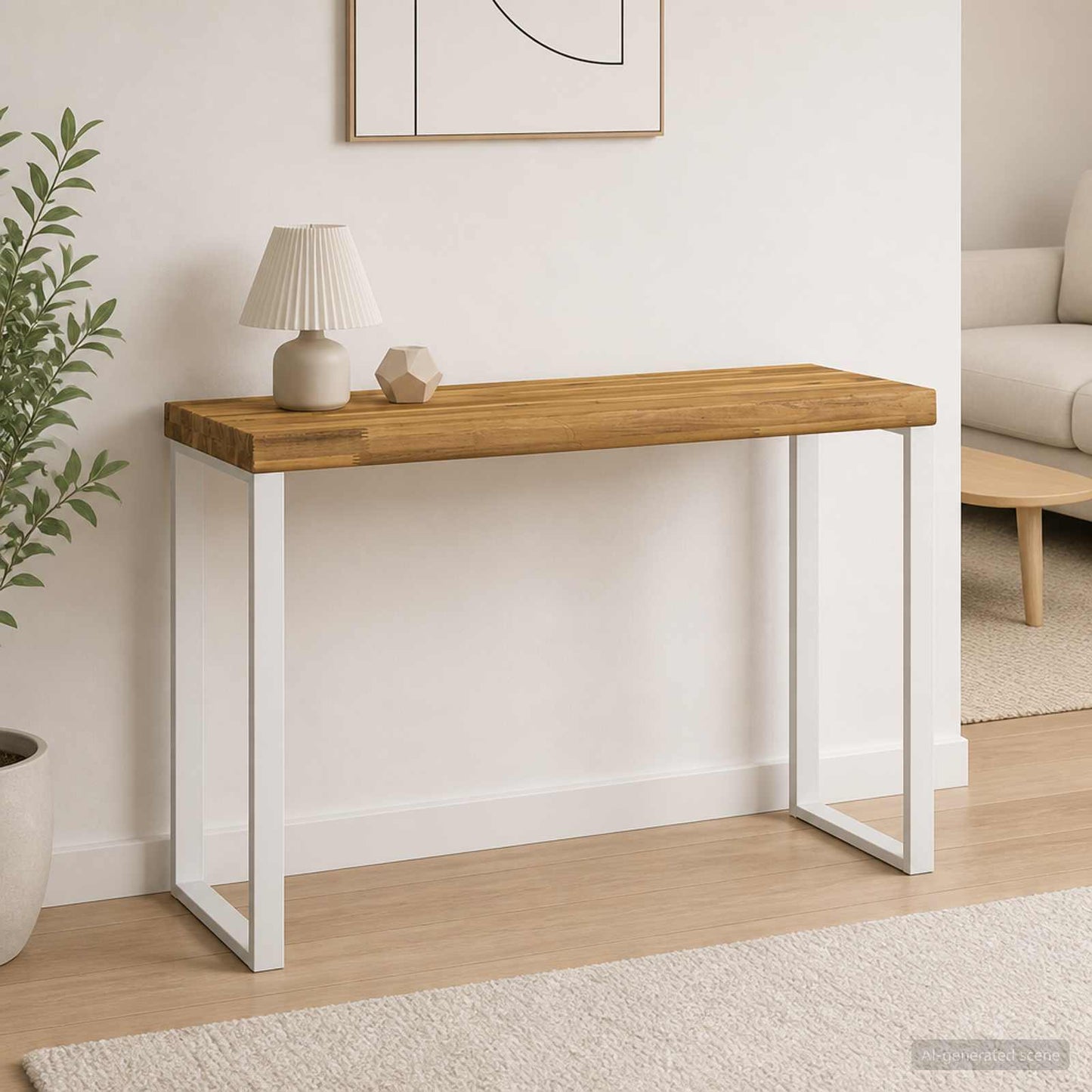 Rektangulært Bordplade 90 x 50 x 3,5 cm Rektangulær Hvid