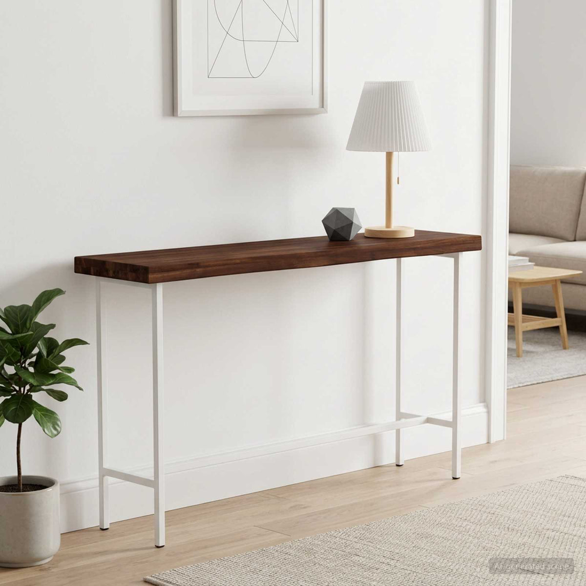 Rektangulært Bordplade 90 x 50 x 3,5 cm Rektangulær Mørk Brun